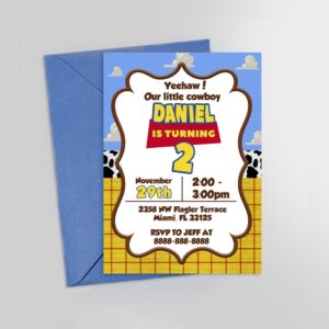 Personalized Toy Story Birthday Invitation Design