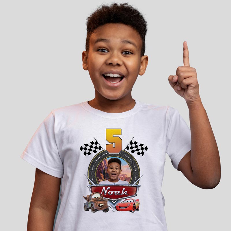 Disney Cars Custom Design with Photo | Lightning McQueen Birthday Decoration - Image 3