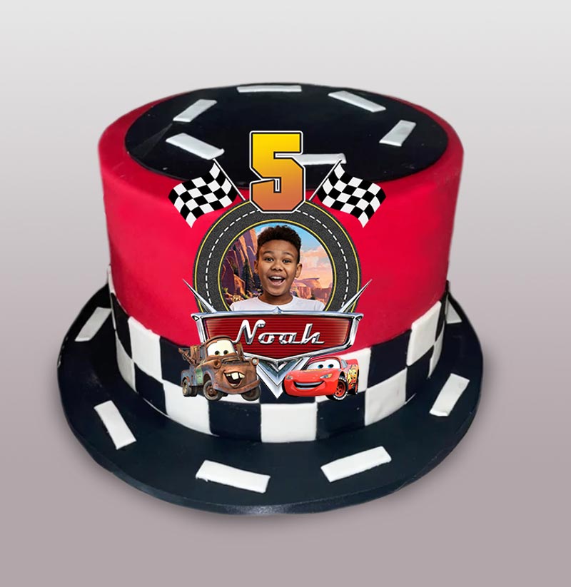 Disney Cars Custom Design with Photo | Lightning McQueen Birthday Decoration - Image 2