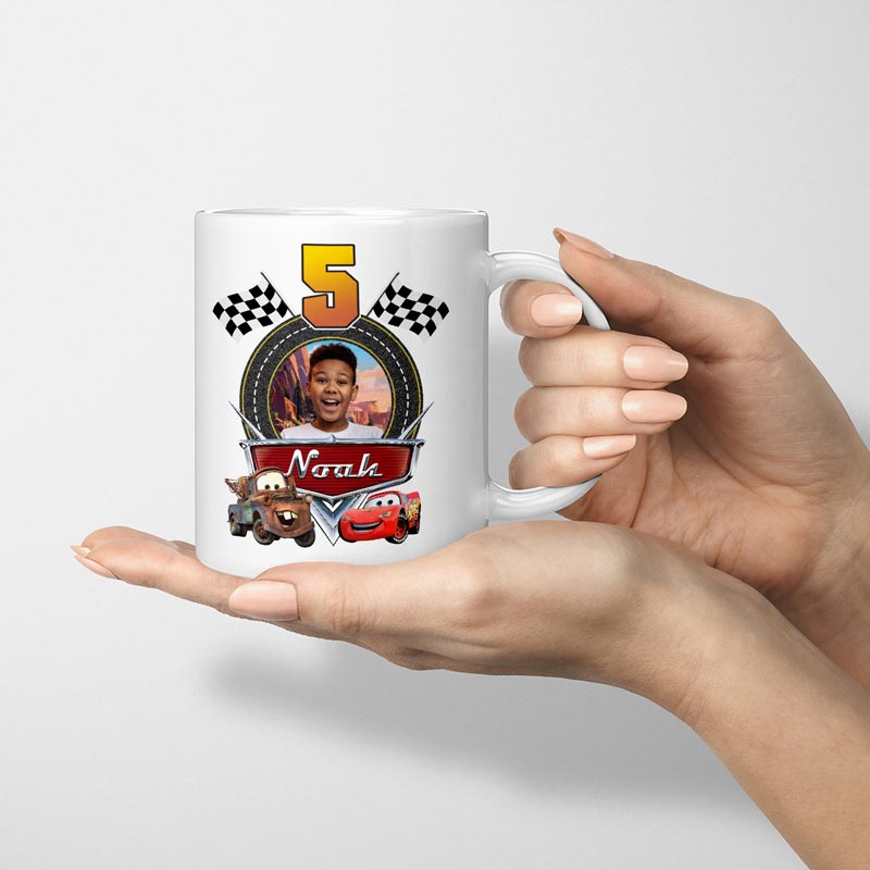 Disney Cars Custom Design with Photo | Lightning McQueen Birthday Decoration - Image 4