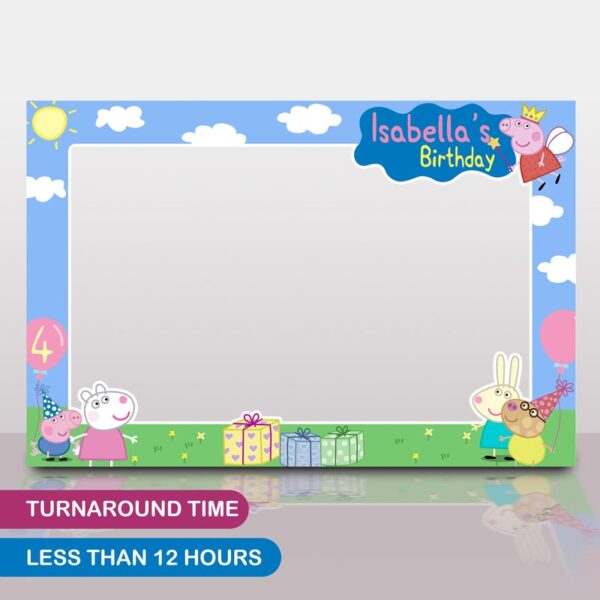 Peppa and George Photo Prop Frame