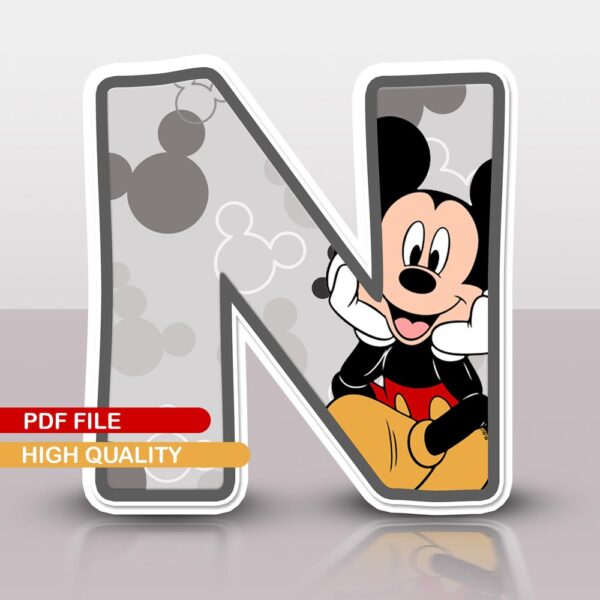 Mickey and Friends Custom Letters