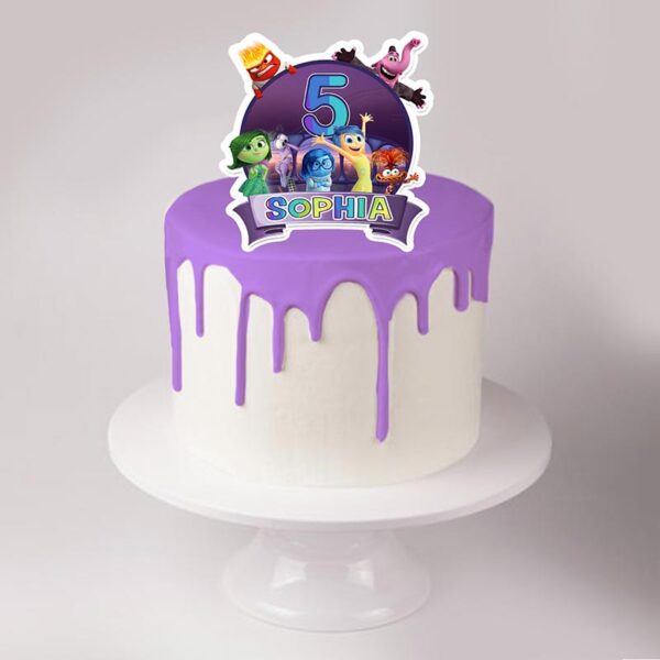 Personalized Inside Out Cake Topper Design