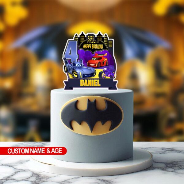 Custom Batwheels Cake Topper Printable - Designs4Celebrate