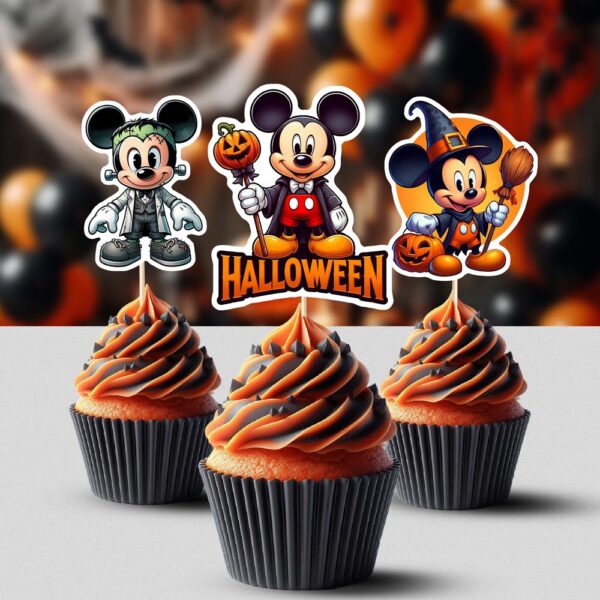 Disney Halloween cupcake decorations PDF